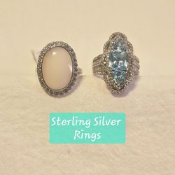 Sterling Silver Fancy Rings