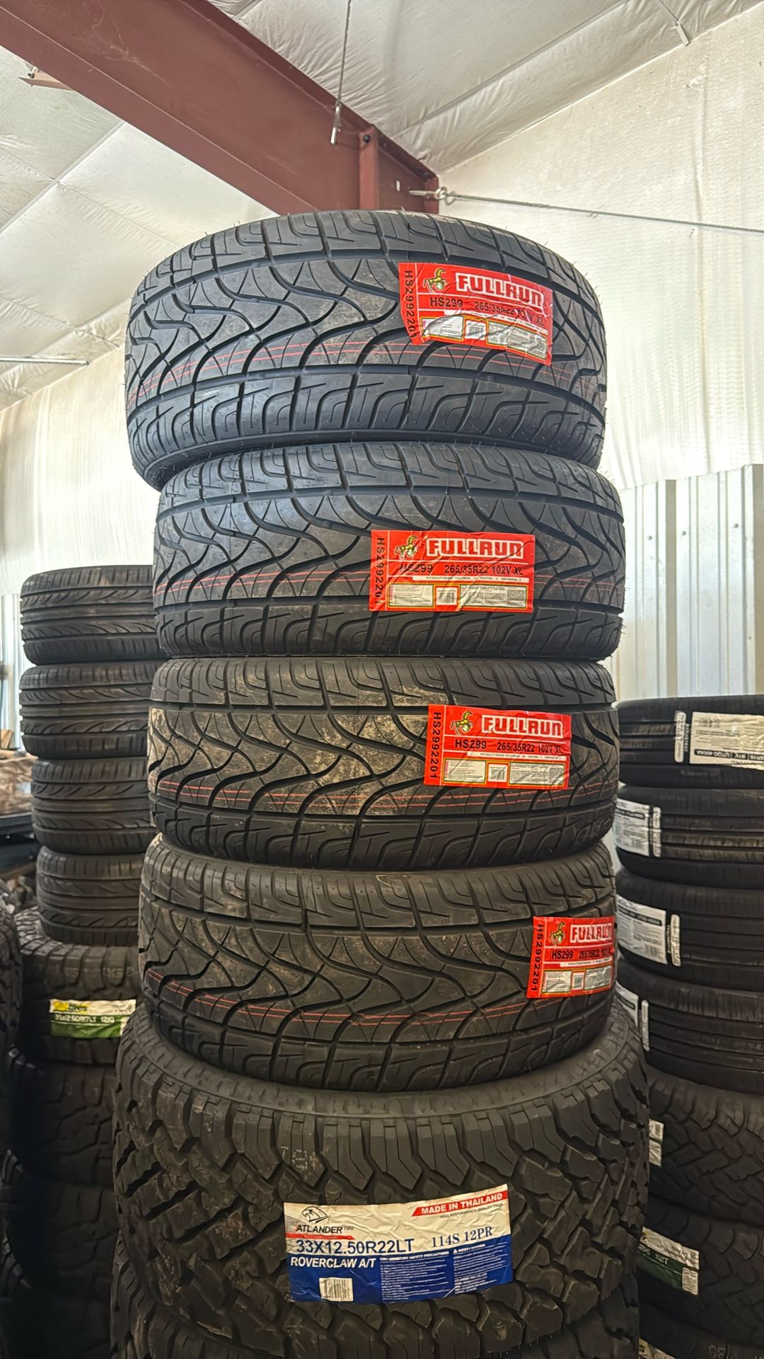 265/35/22 Fullrun Tires Installed And Balanced / Instaladas Y Balanceadas