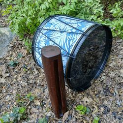 Tahitian Otea Set: Pahu Drum And Toere Log Drum 