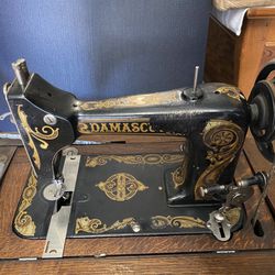 Damascus High Arm Treadle Sewing Machine 