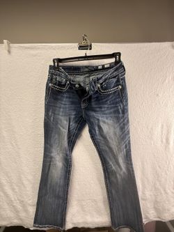Miss Me Women's Dark Wash Embellished Bootcut Jeans Size 31