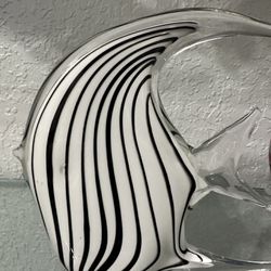 Vintage Art Mid Century Glass Fish Paperweight 