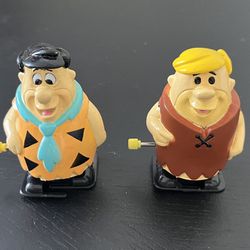 “The Flintstones” Fred & Barney (1992) Wind Up Toys - Great Condition! 