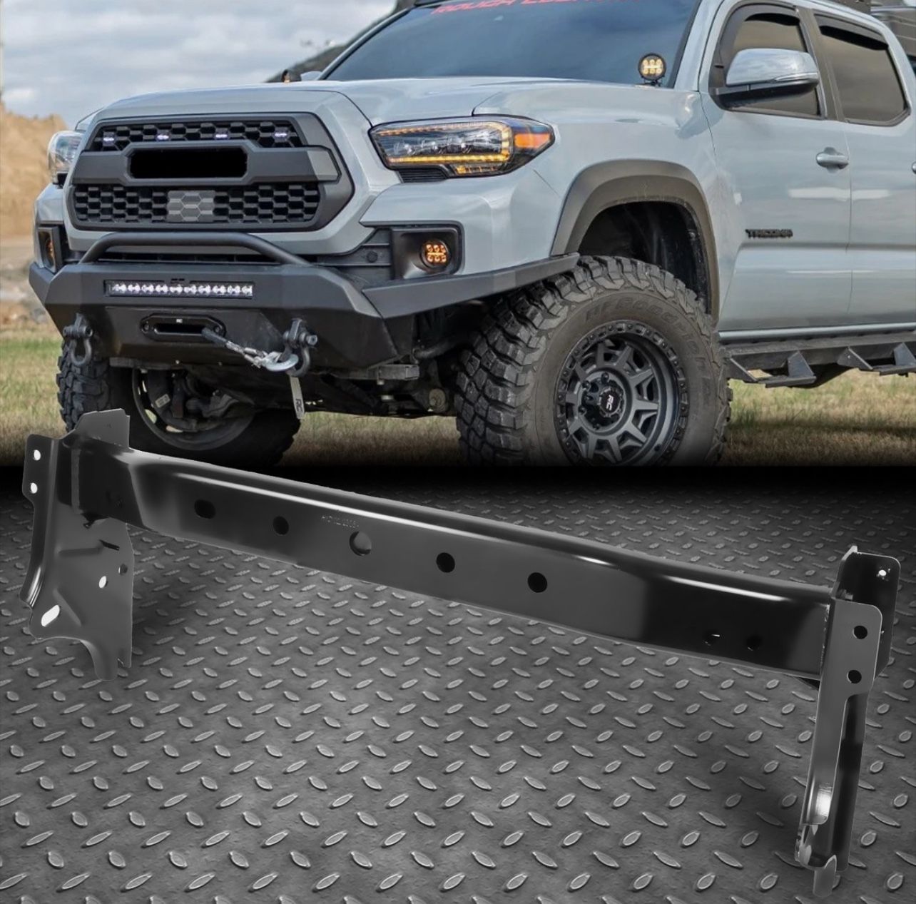16-23 Toyota Tacoma w/o Tow Package Rear Bumper Reinforcement Bar