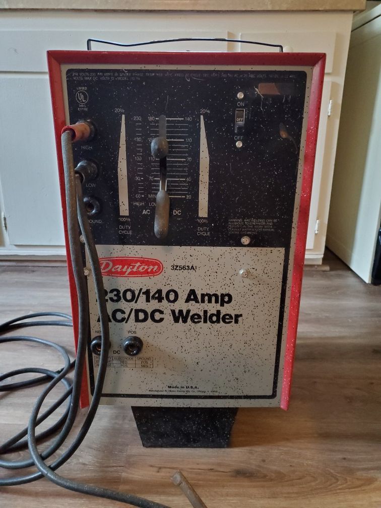 Dayton 230 Amp AC Arc Welder used, as pictured