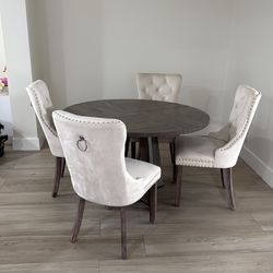Dining table with chairs