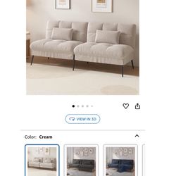 cream futon 