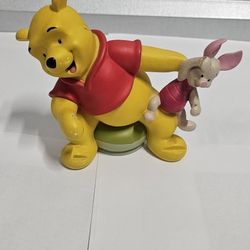 WINNIE THE POOH AND PIGLET STATUE FIGURE 6" X 7" WALT DISNEY WORLD