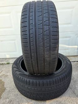 Like New 285/45R22 Pirelli Scorpion Verde Tires
