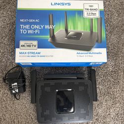 Linksys EA8300 Max-Stream: AC2200 Tri-Band Wi-Fi Router for Wireless Home Network