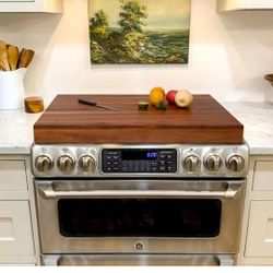 Beautiful Stove Cover Wood With Handles New In Box Pick Up In Pomona $55