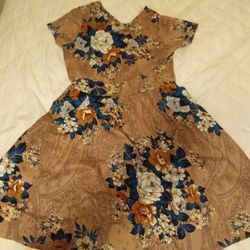 Woman's Floral Maxi Spring and Easter Dress