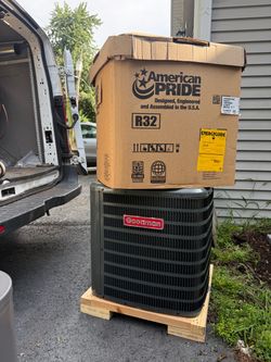 New condenser  AC unit  Goodman 3 ton