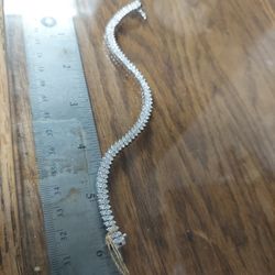 14k 14.2g 7carat 7" Diamond Bracelet 