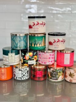 13 NEW Bath & Body Works 3-Wick Candles — Retired Scents