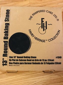 13” Round Baking Stone Papered Chef