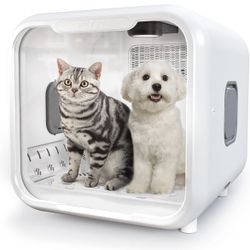 New Automatic Pet Dryer Box for Cats and Small Dogs,Ultra Quiet Dog Hair Dryer 71L Capacity