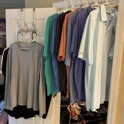 Huge Bundle Of Men’s 2xl Shirts, Polo Golf Shirts $60 For All