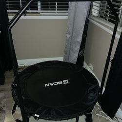 All Black Trampoline 48” pick up in Riverside 92506  Cash only.