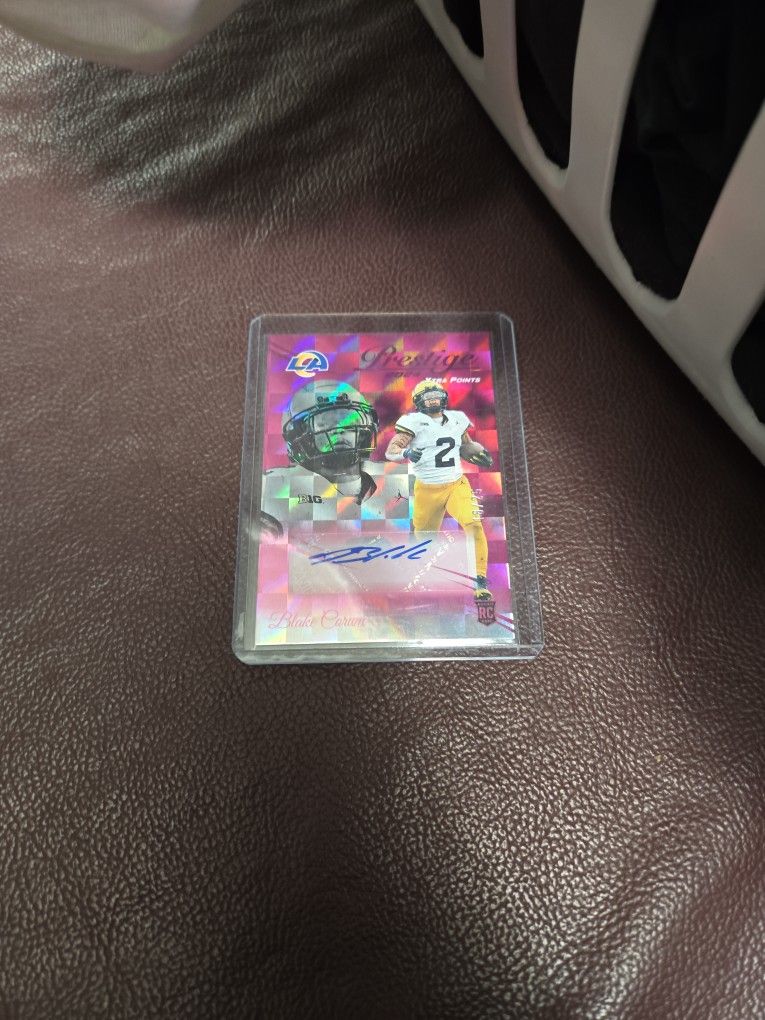 Blake Corum Auto Rookie Card Prestige /25