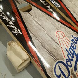 Dodgers Cornhole Board
