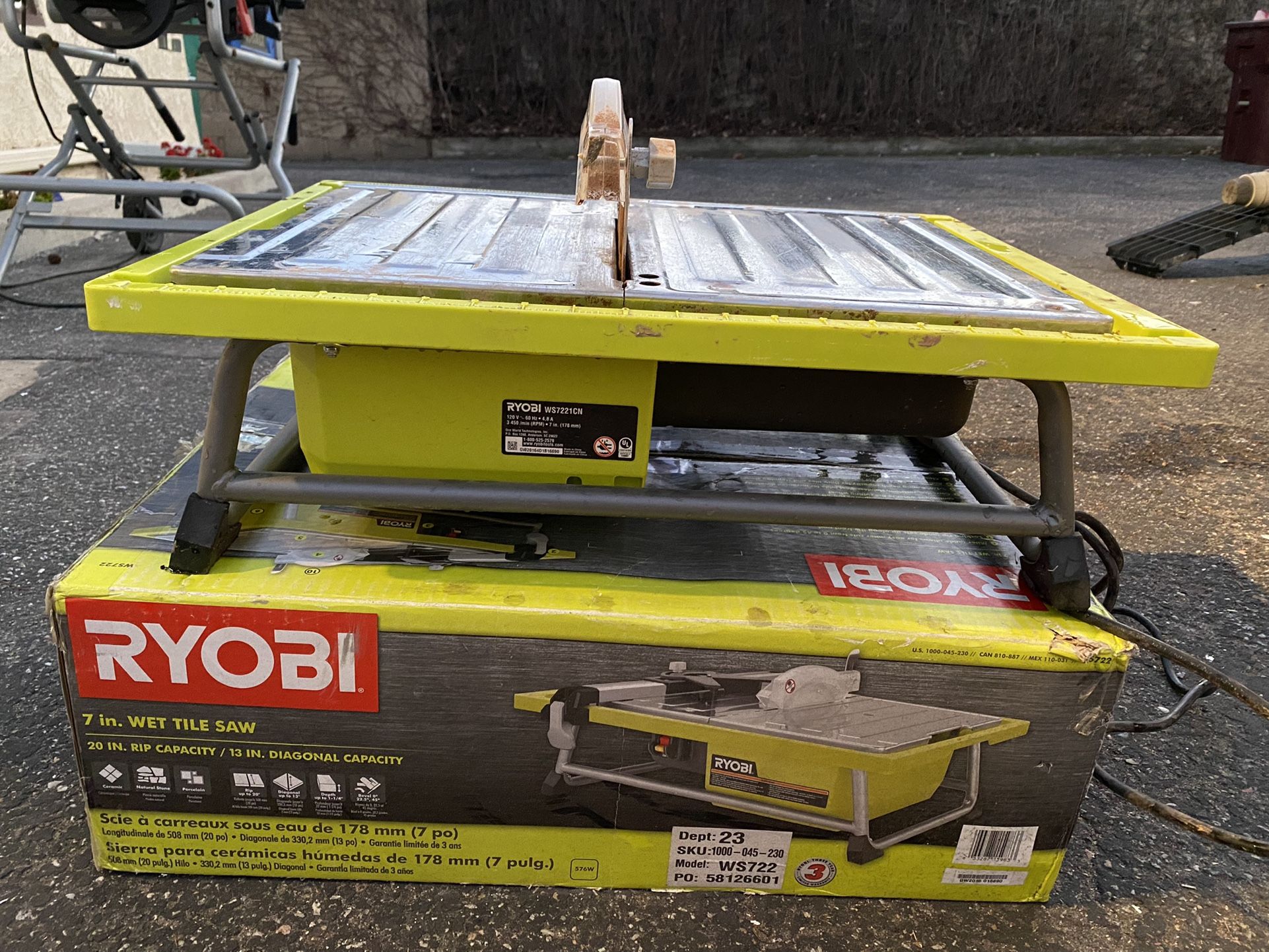 RYOBI 7inch Wet Tile Saw for Sale in Santa Ana CA OfferUp