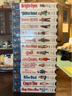 Brand new sealed Shirley Temple vhs collection