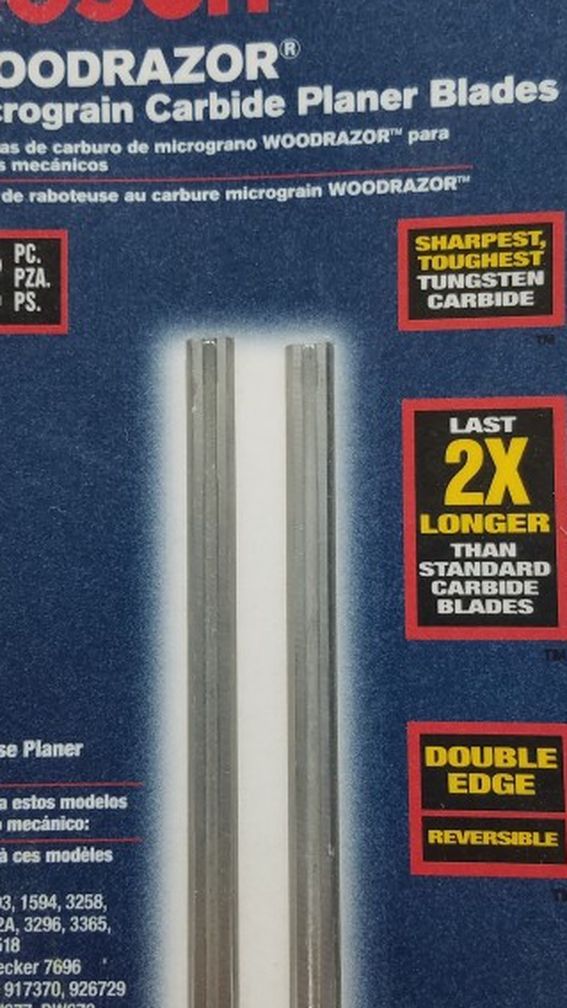 Bosch Woodrazor Planer Blades
