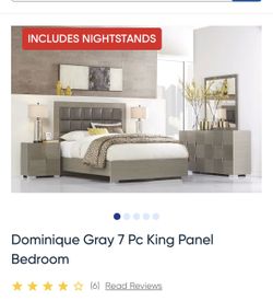 King size bed room set
