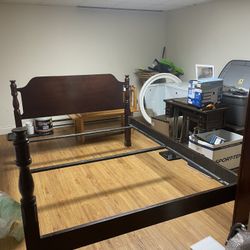 Solid Wood Queen Size Bed Frame