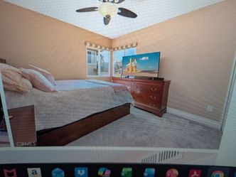 Queen bedroom set, two dressers, one end table