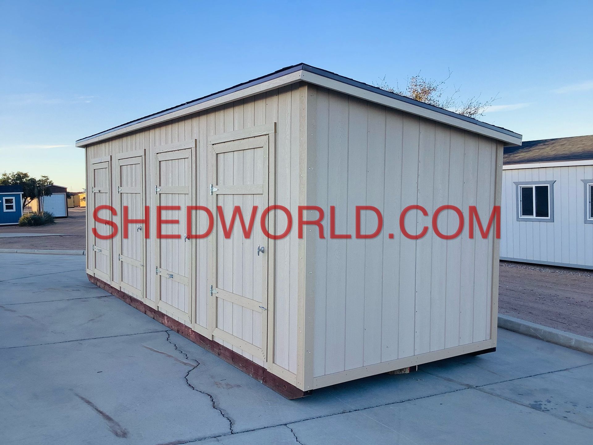 8x24 Shed Roof 7, Multiple Rooms