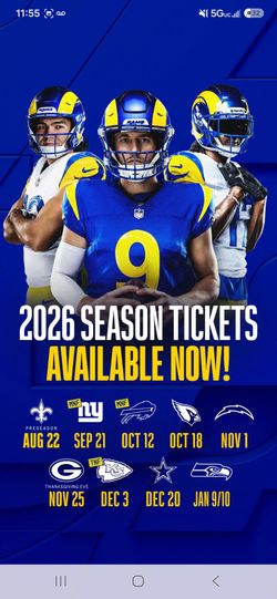 LA Rams 2026 NFL Season Tickets