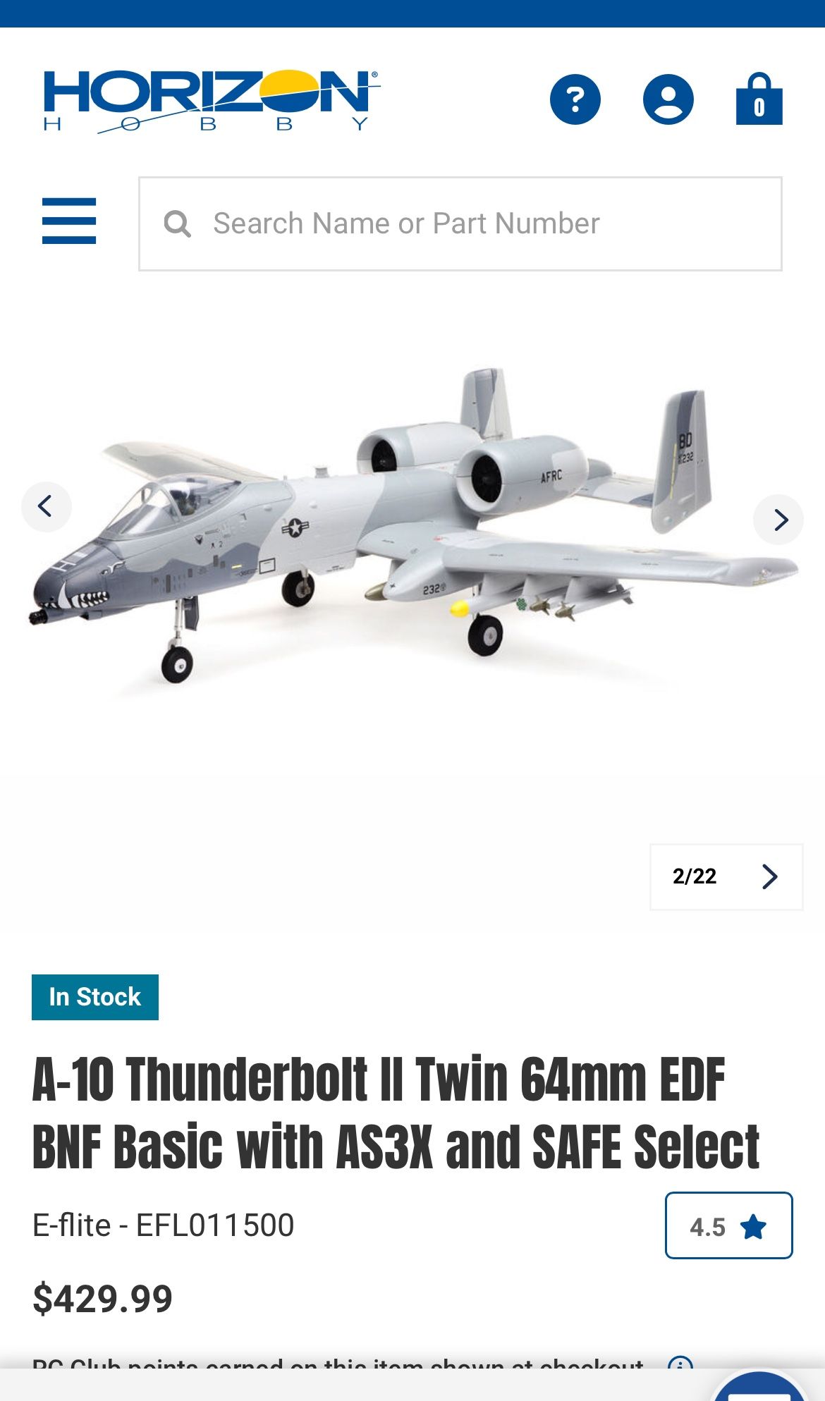 A10 Warthog Rc Airplane
