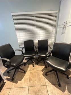 Leather office chair