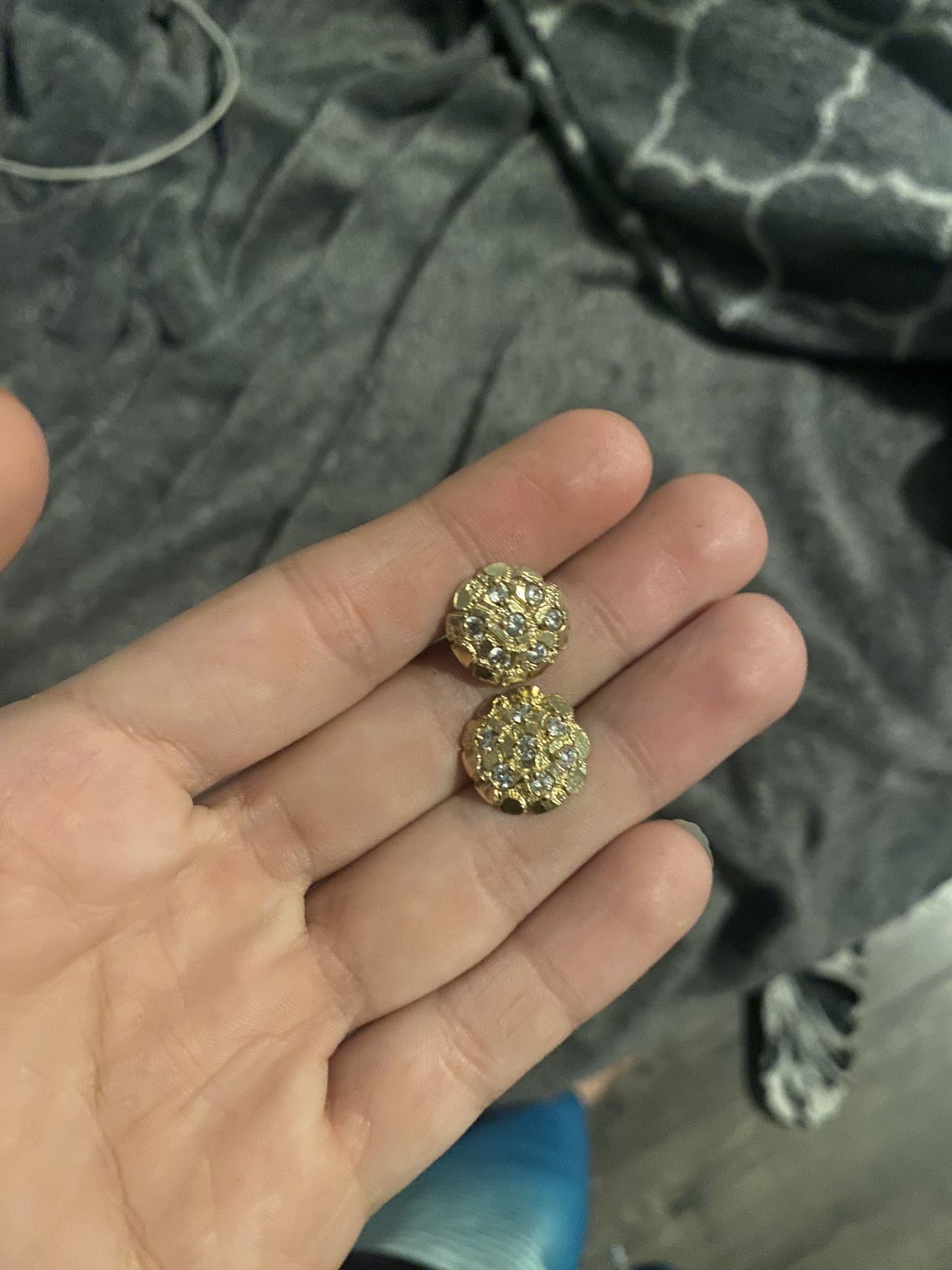 Gold Nugget Earrings