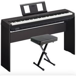 Yamaha P-71 88 Key Digital Piano, Stand, Bench & Cover
