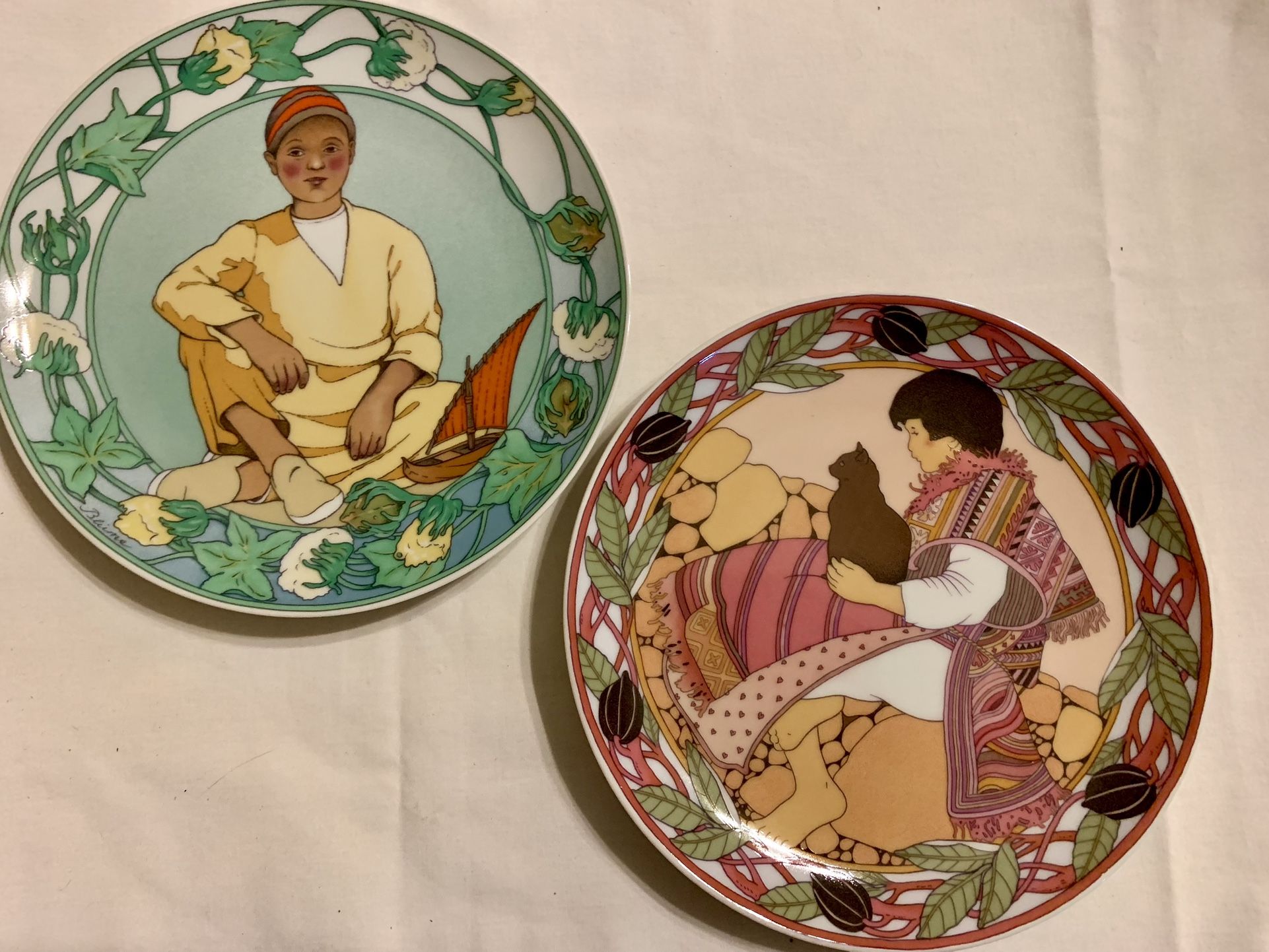 UNICEF Plates From West Germany
