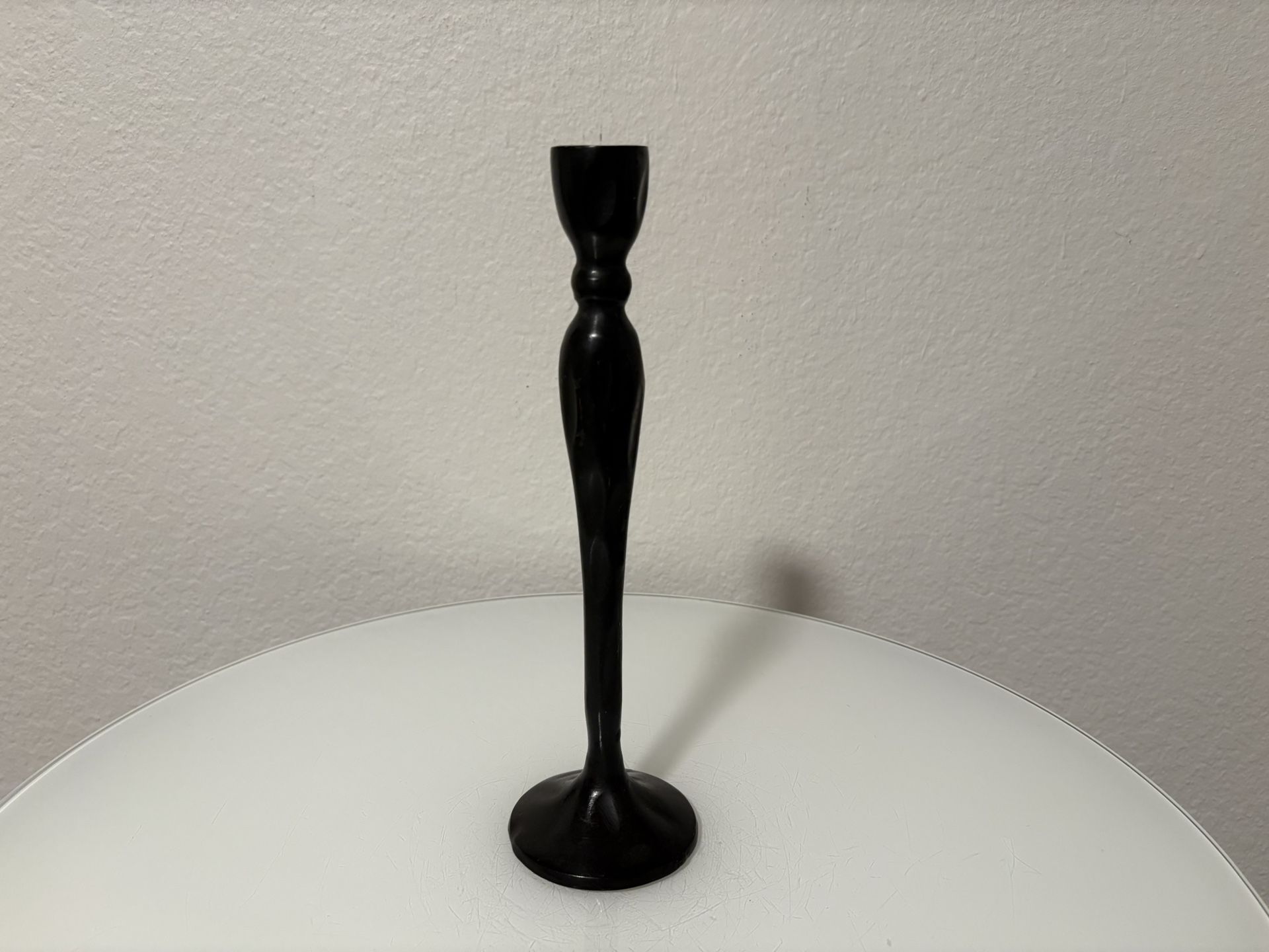 Heavy Metal Candle Holder Black