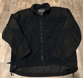 5.11 Tactical Jacket Sz Large Blue Fleece Lined Softshell Full Zip Jacket Men’s