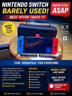 Nintendo Switch (contact info removed)