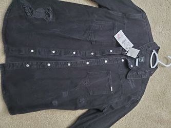 Mens Zara Jean Jacket, Black Color, Size Xl