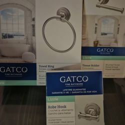 Bathroom Towel Ring, Toilet Paper Holder, Rob/Towel Hook Set