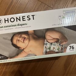 Honest Hypoallergenic diapers (Size 2) 76pcs