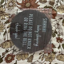 Baby Sleeping Sign