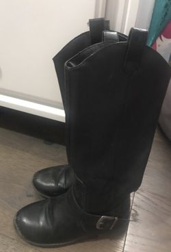 Black girls boots size 1