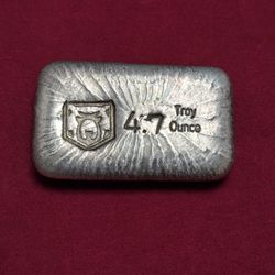 Silver .999 Bar 4.7 ozs. The Bear Mint ~ Rare