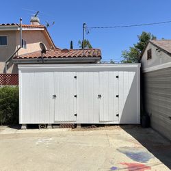 Fully Built White Shed 