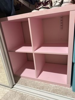 IKEA Pink Cube Shelf 