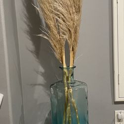 Large Pompa’s And Vase
